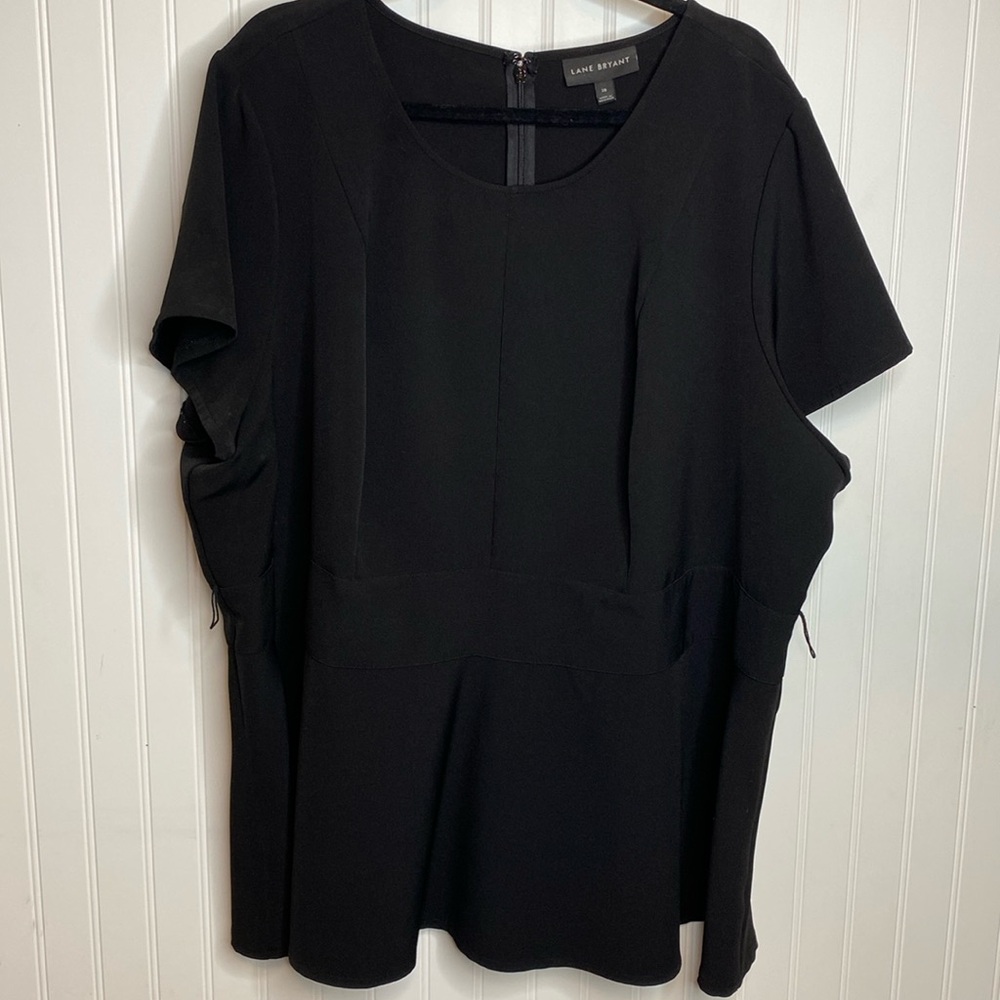 Lane Bryant size 28 Black blouse
